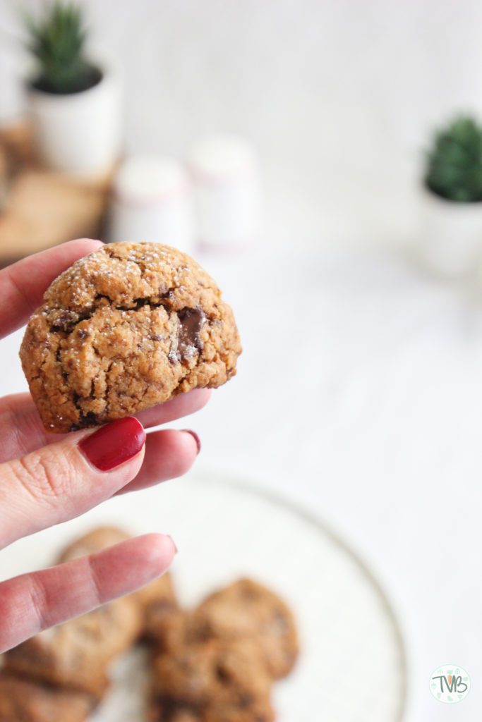 Vegane Schoko Kekse, pflanzlich, dunkle Schokolade, kokosblütenzucker