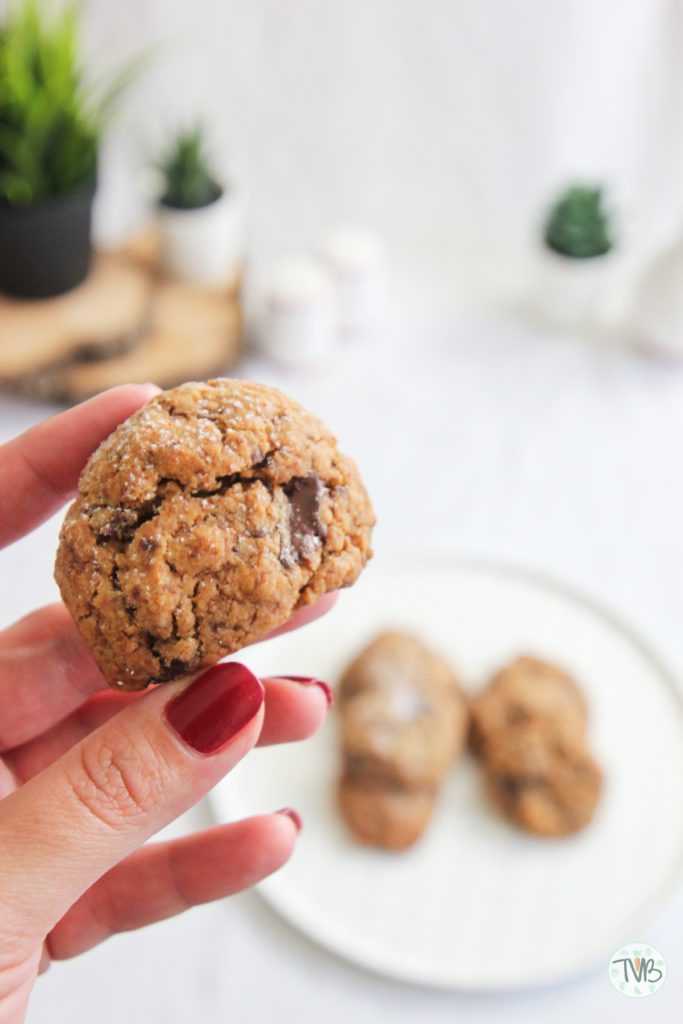 Vegane Schoko Kekse, pflanzlich, dunkle Schokolade, kokosblütenzucker