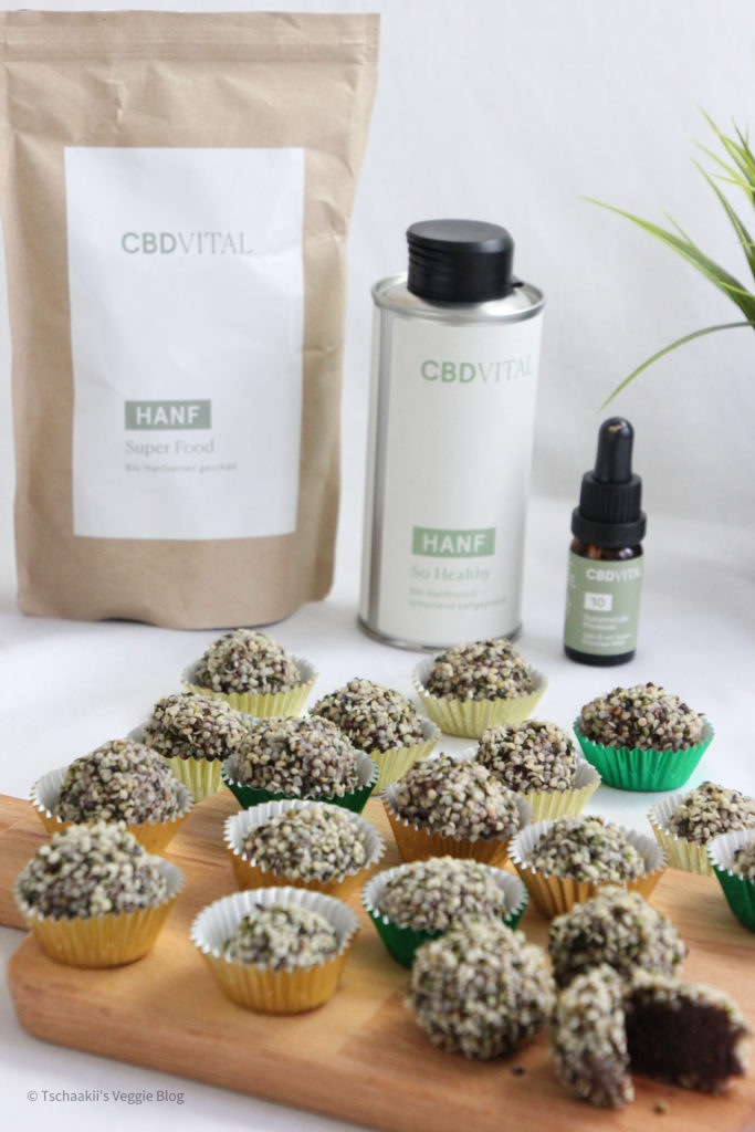 vegane Pralinen mit CBD, zuckerfrei