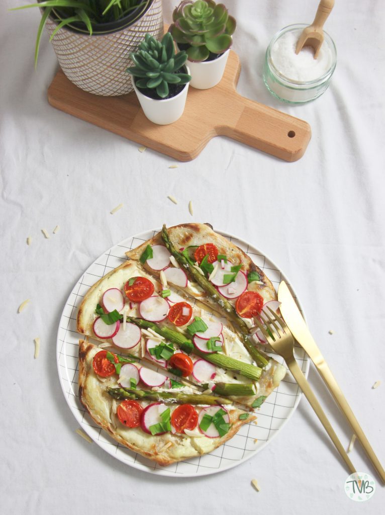 Frühlings Flammkuchen vegan