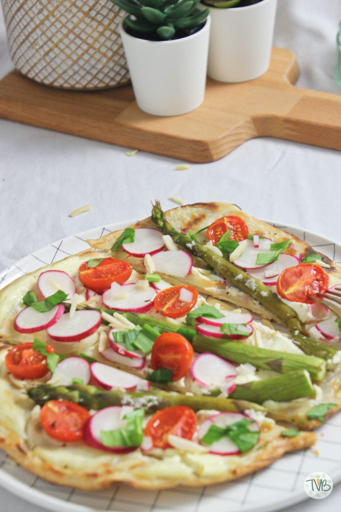 Frühlings Flammkuchen vegan