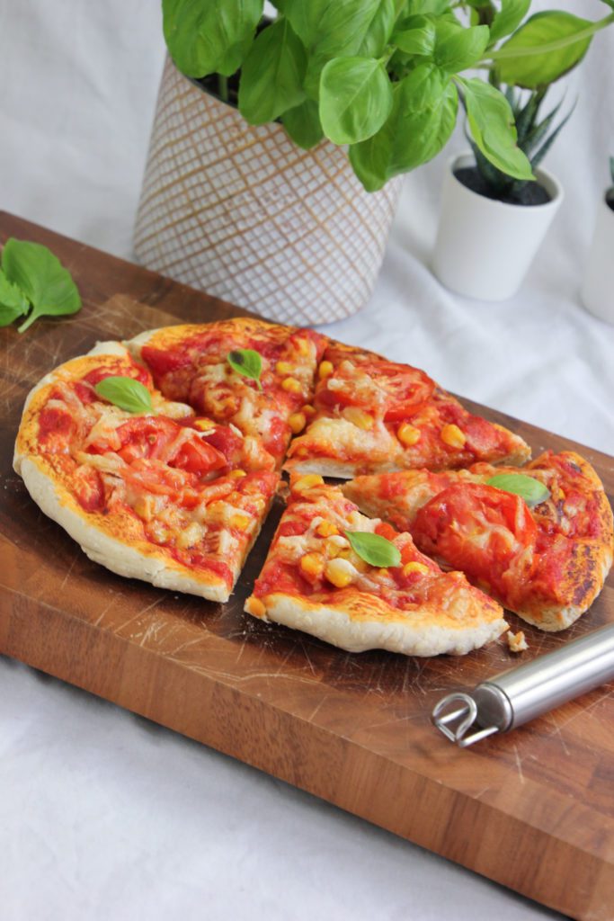 Veggie Pizza aus dem Airfryer Philips, vegan