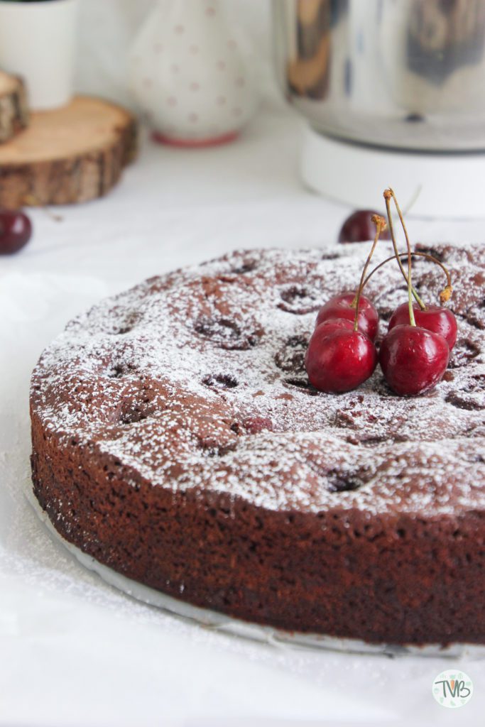 Kirsch Brownies vegan, pflanzlich, ohne Ei