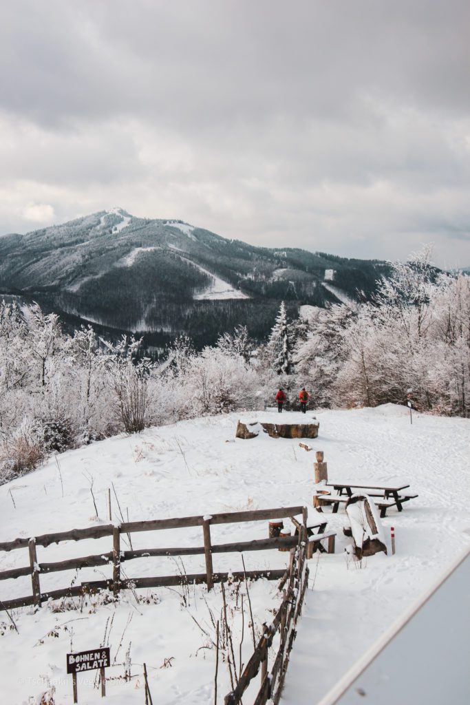 Enzianhütte, Kieneck, Gipfelkreuz, Jausenpause, EInkehr, Aussicht